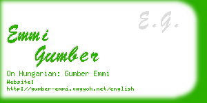 emmi gumber business card